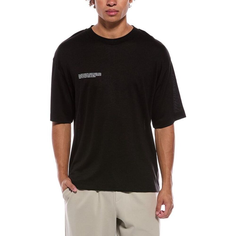 Pangaia Mens  T-Shirt, Black